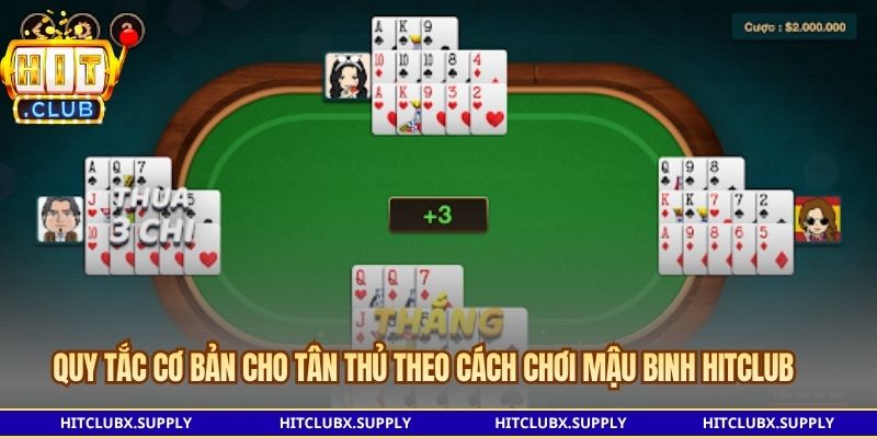 Quy tắc cơ bản cho tân thủ theo cách chơi mậu binh Hitclub