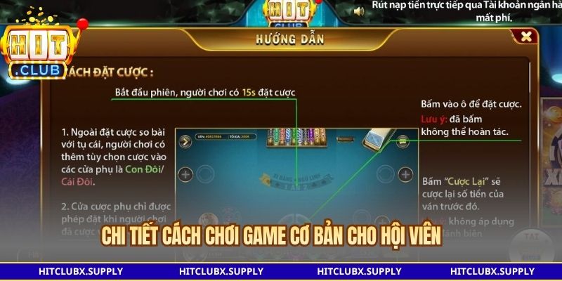 Chi tiết cách chơi game cơ bản cho hội viên